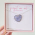 Forget Me Not Heart Satellite Necklace Sterling Silver
