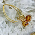Handmade Gold Vermeil Amber Earrings