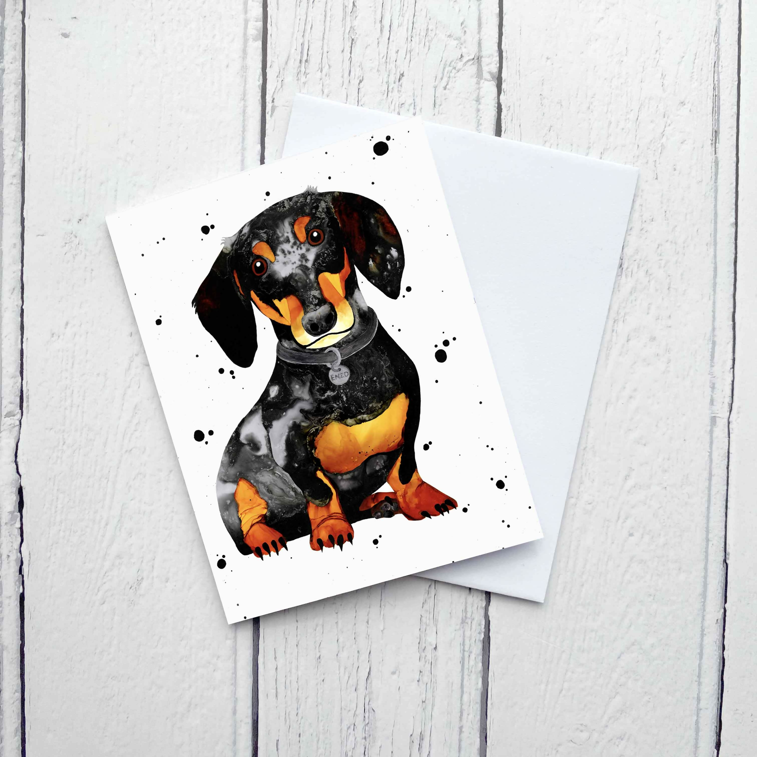 Animal Ink Greetings Card
