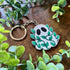 Leafy Ghost Wooden Keyring