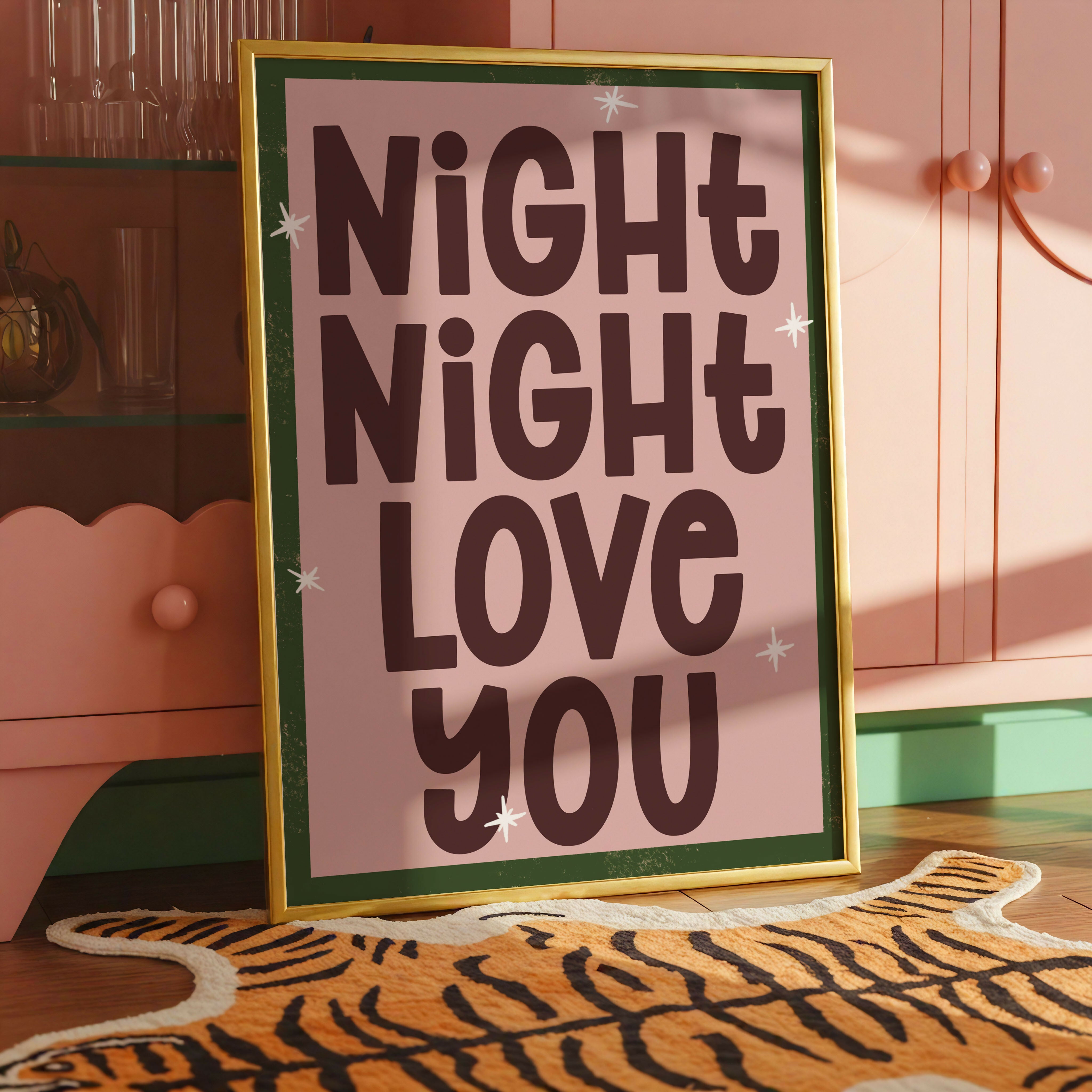 Night Night Love You | Bedroom Wall Art