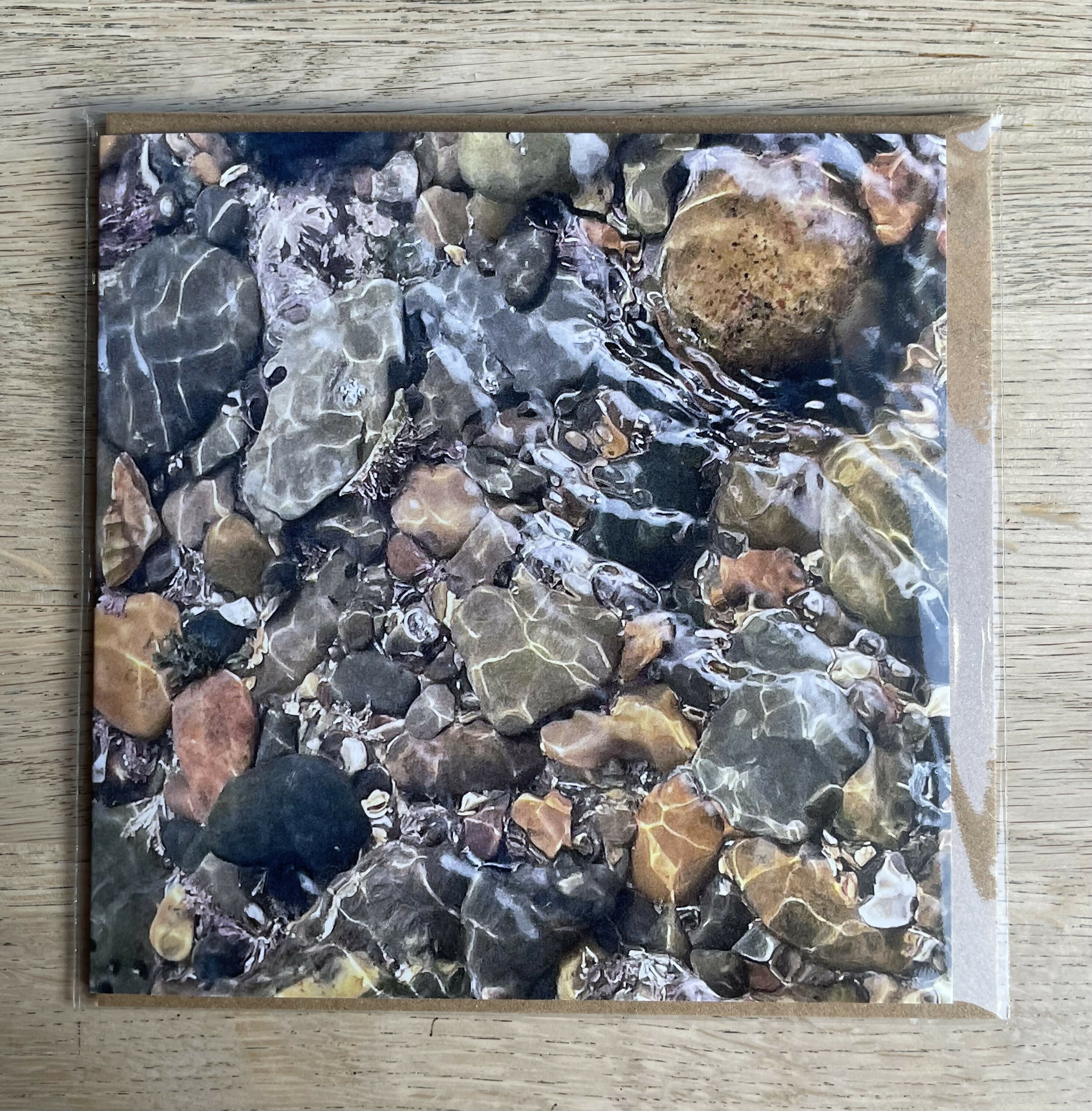 Pebbles – Square Greetings Card