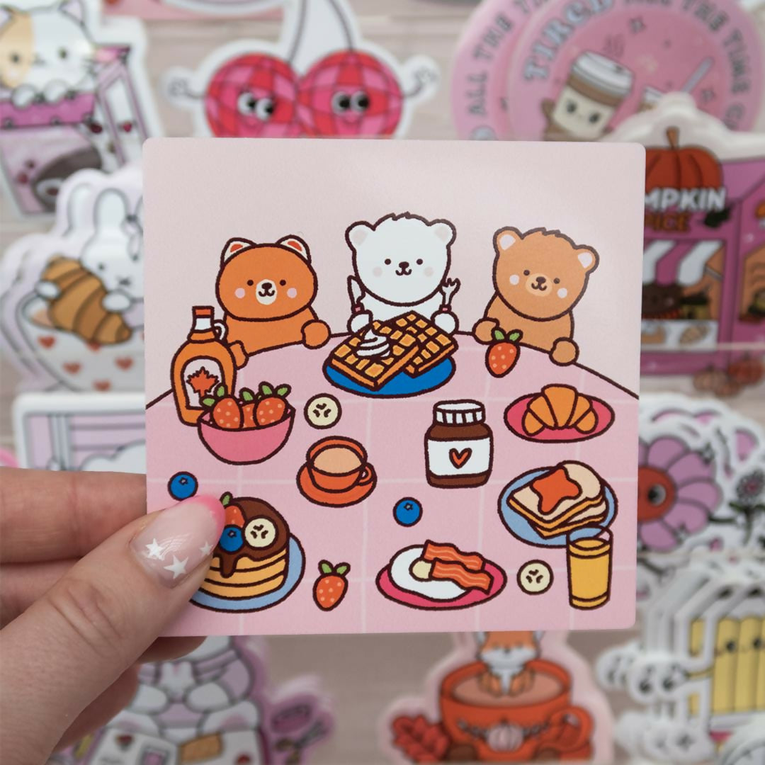 Bears Who Brunch Die Cut Sticker
