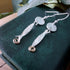 Handmade Silver Fish Earrings With Gold Accents