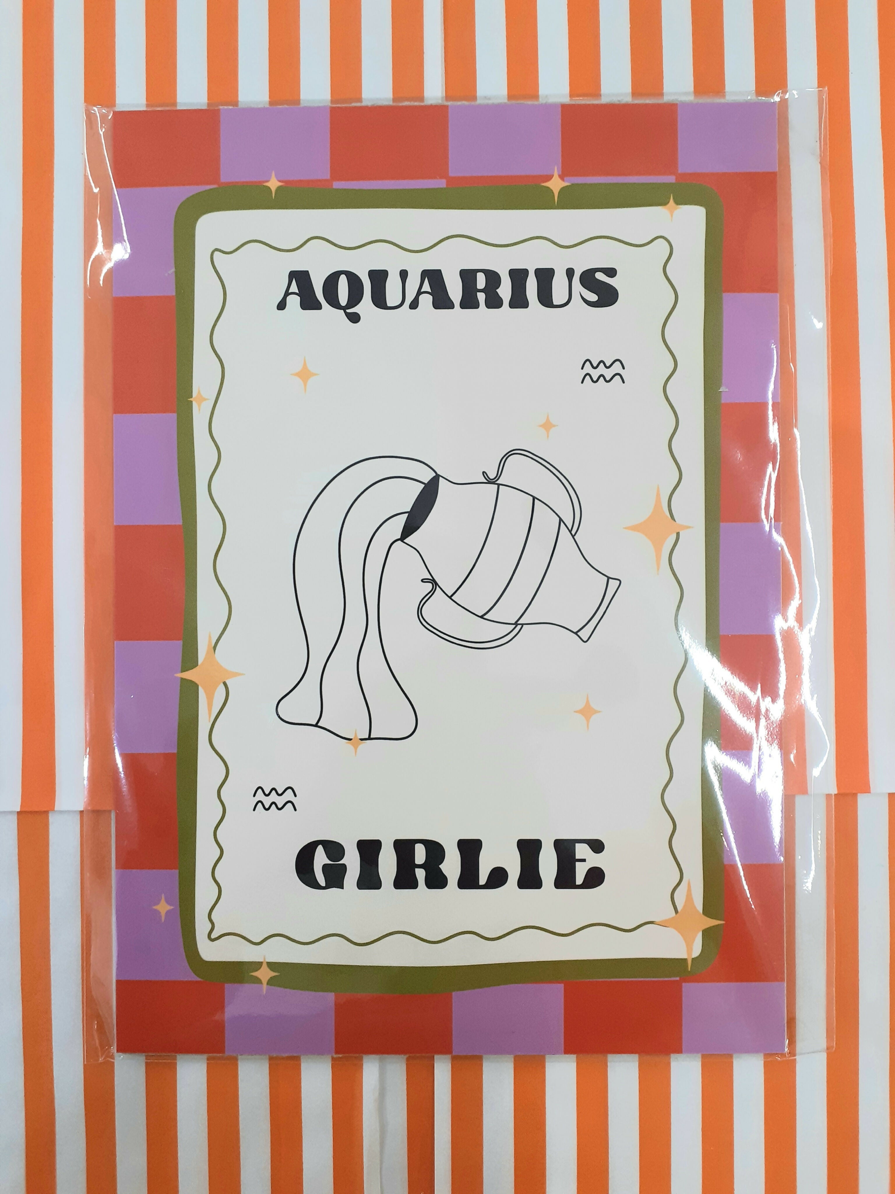 Aquarius Girlie Print A5