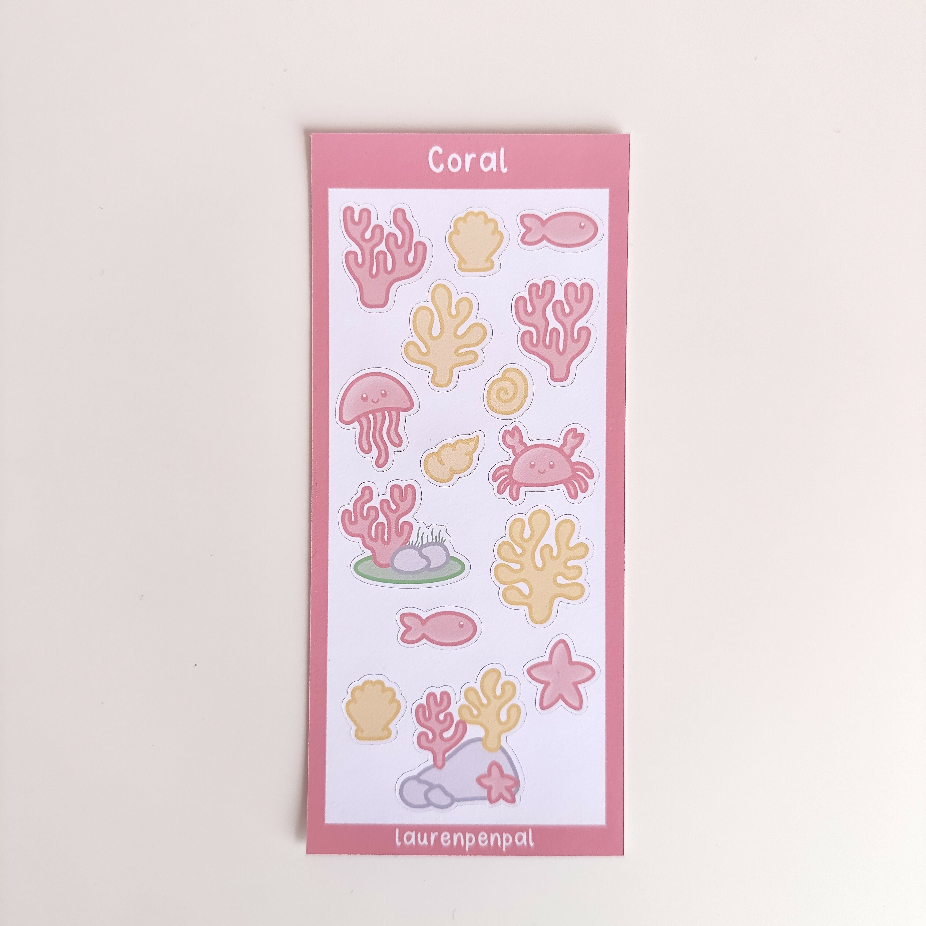 Coral Sticker Sheet