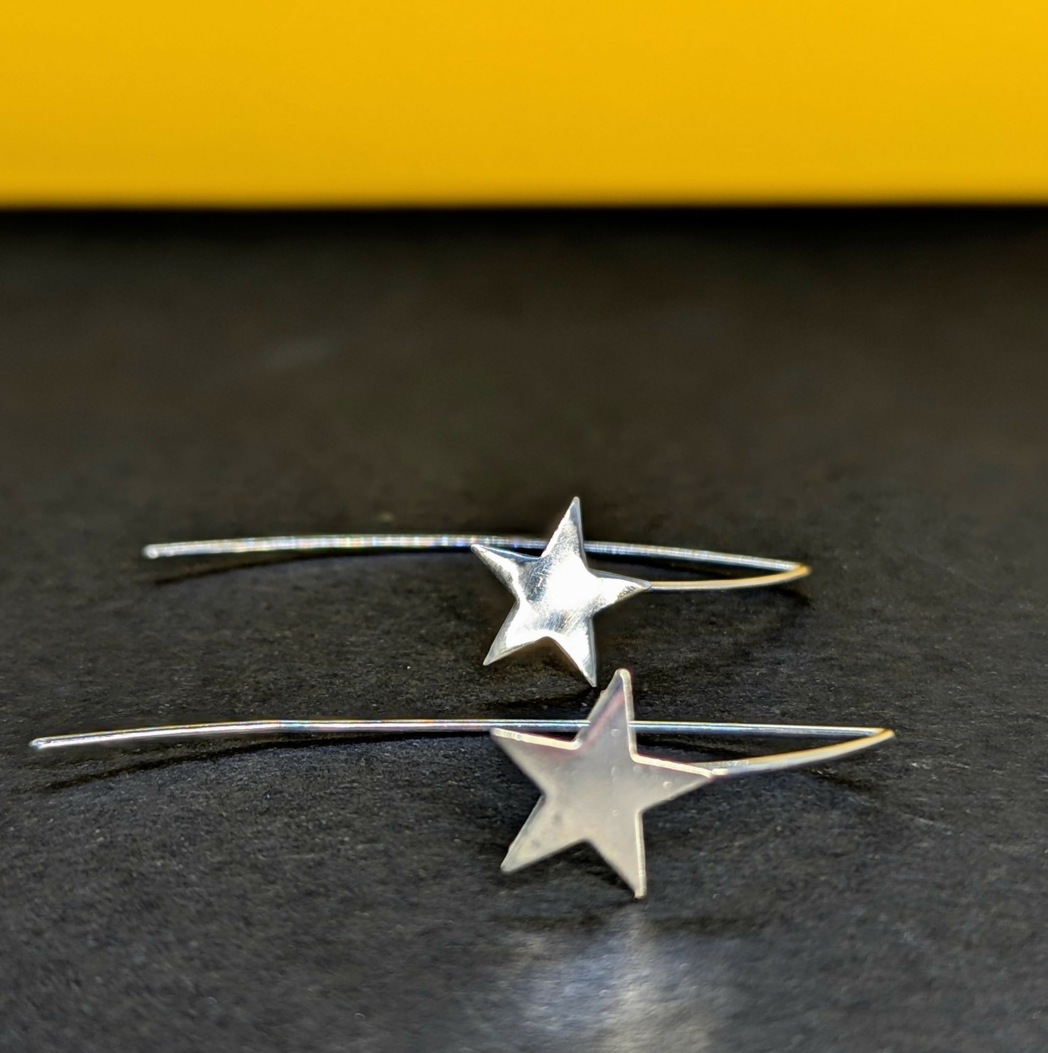 Shooting Star’ Sterling Silver Star Threader Earring
