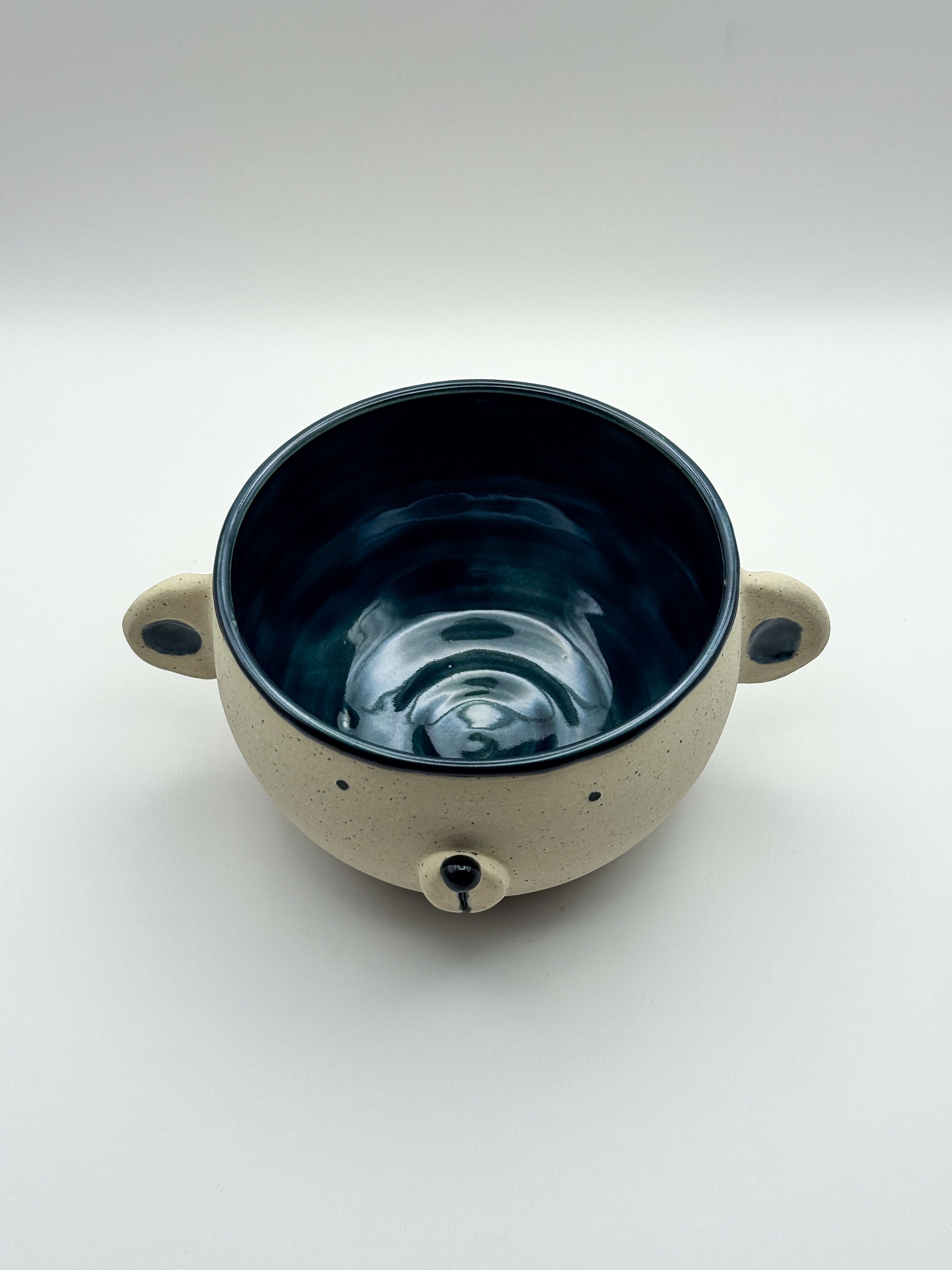 Handmade Light Bear Ceramic Bowl