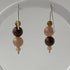 HEALING CRYSTAL & STERLING SILVER SACRAL CHAKRA EARRINGS WITH SLIDING BEADS