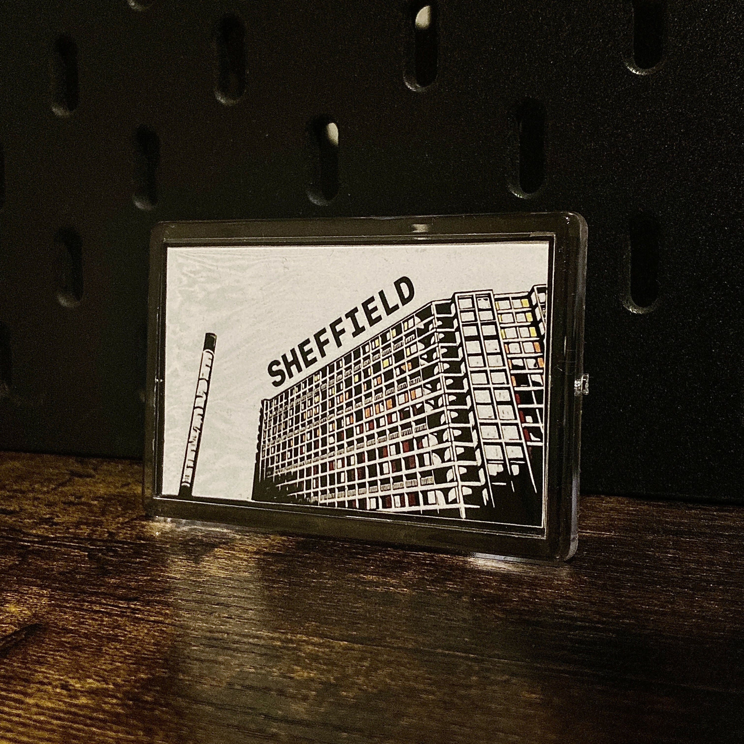 Magnet - Digital print of Sheffields Park hill lino