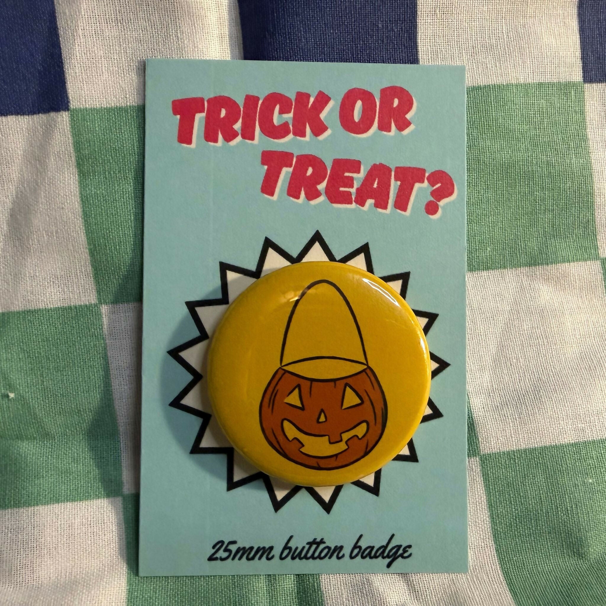 Trick or Treat? Halloween Button Badge