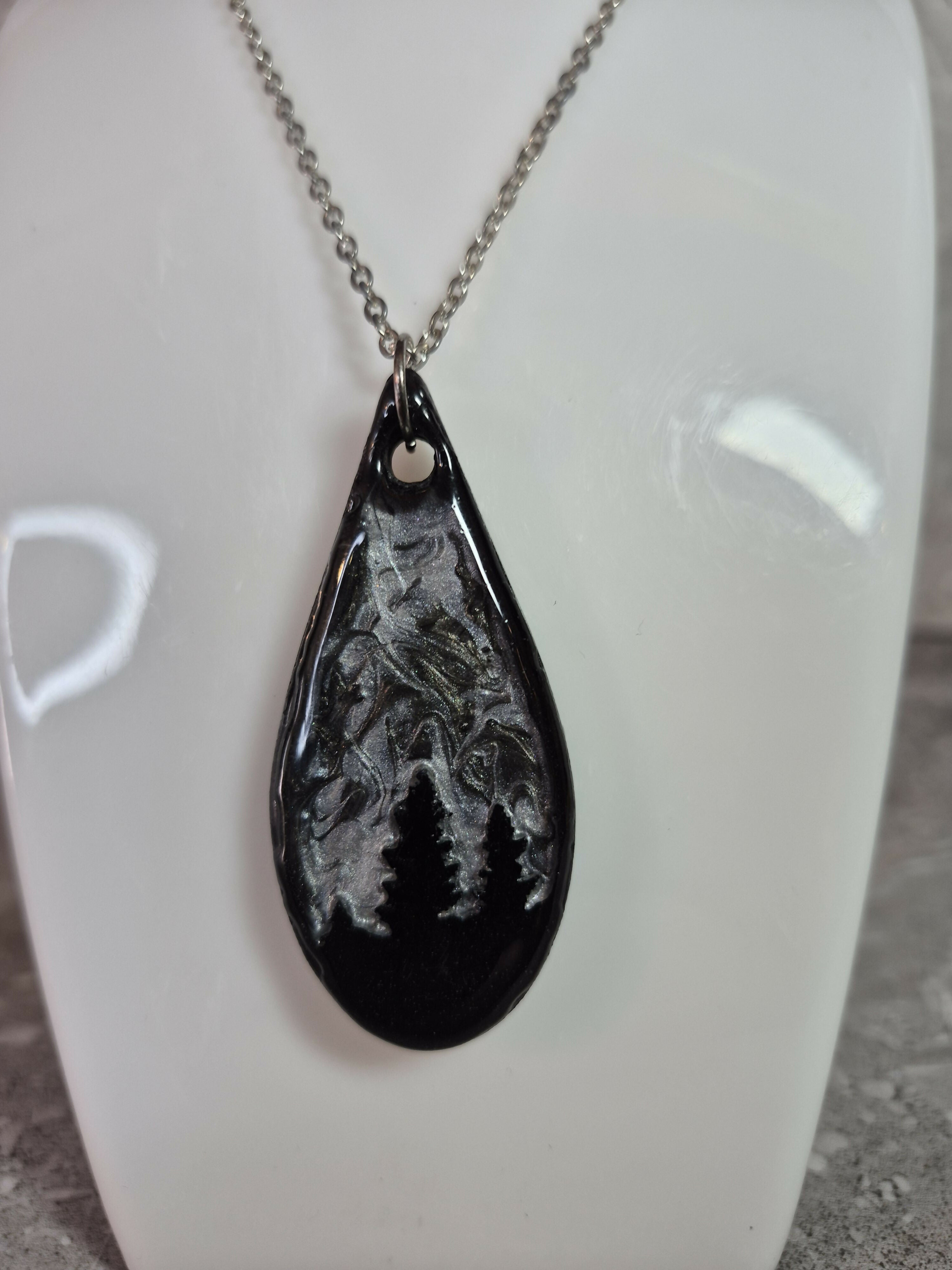 Unique Handcrafted Tear Drop Shaped Pendant