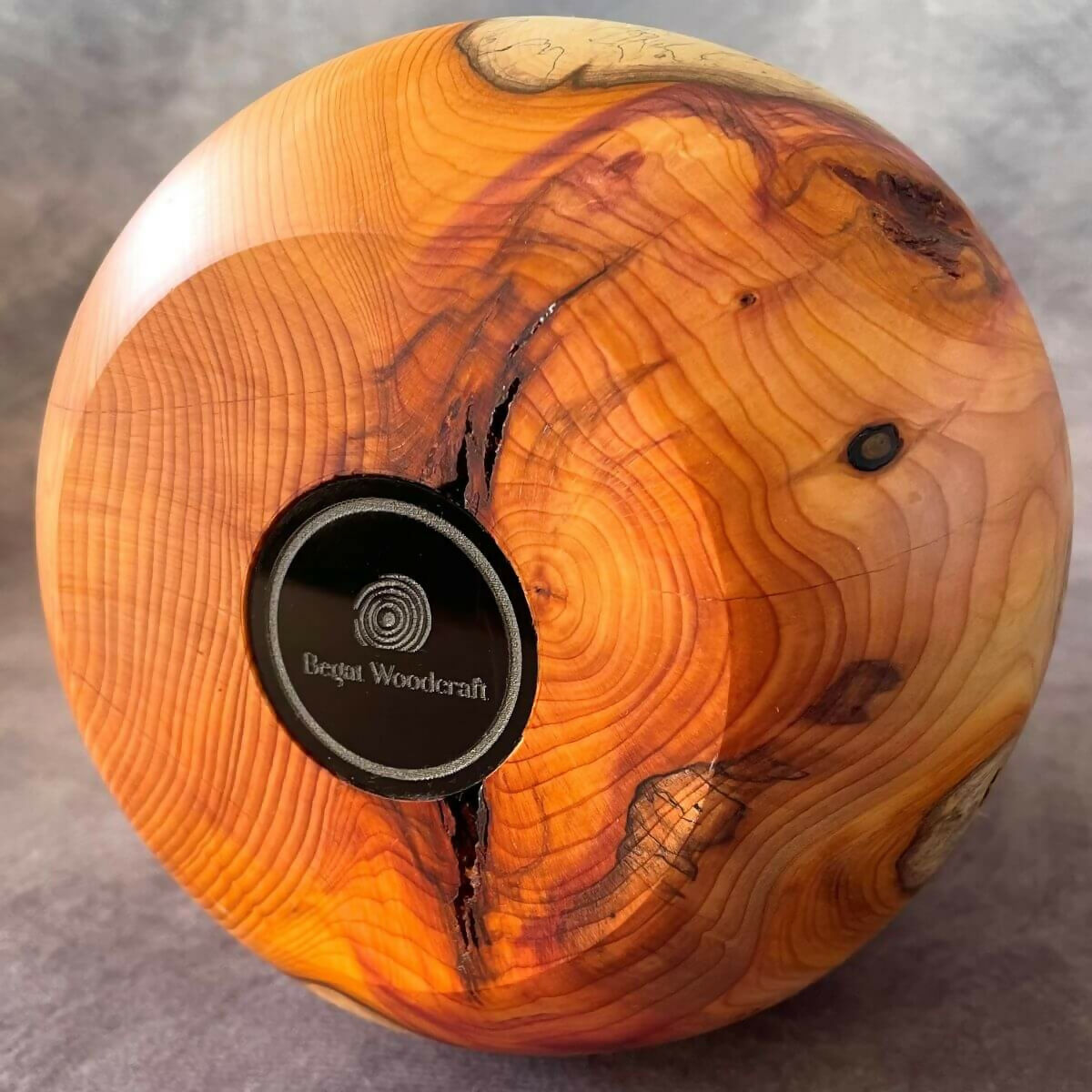 English Yew Hollow Form | Sculptured Wood Art Vessel