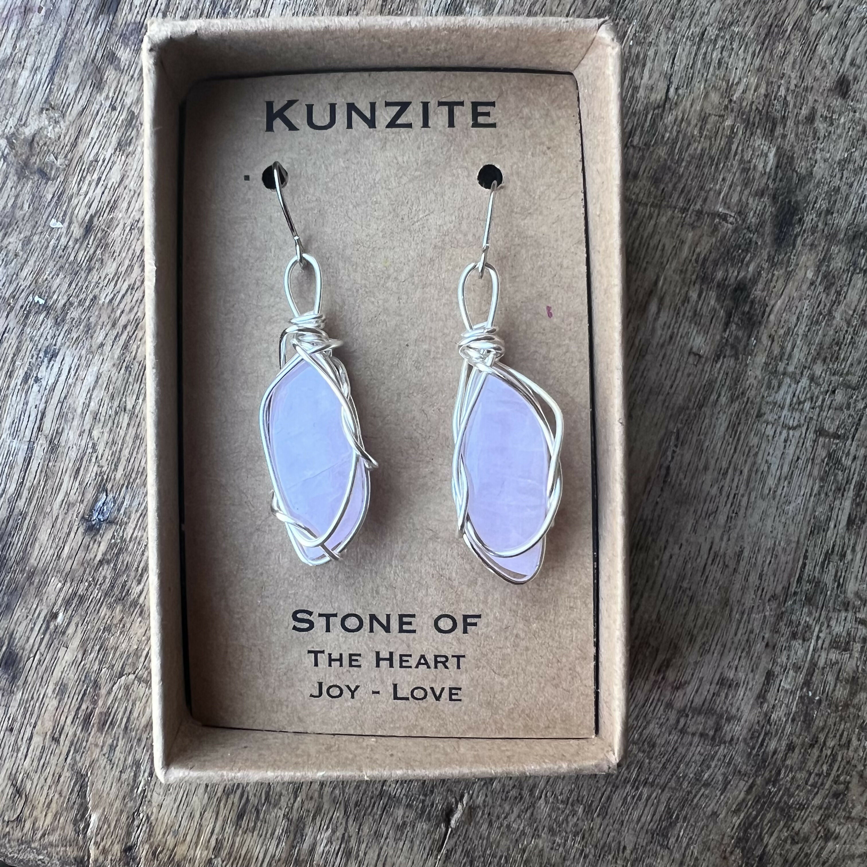 Kunzite Wire Wrapped Pendant