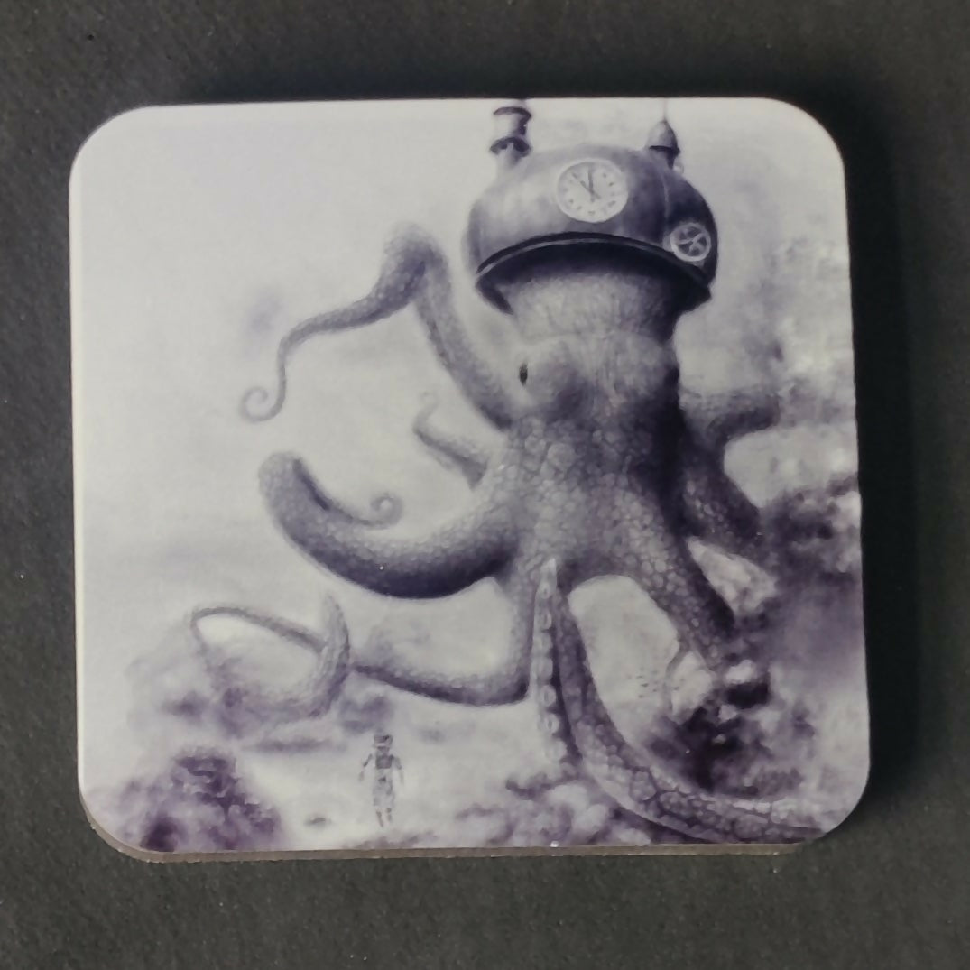 Steampunk Octopus Coaster