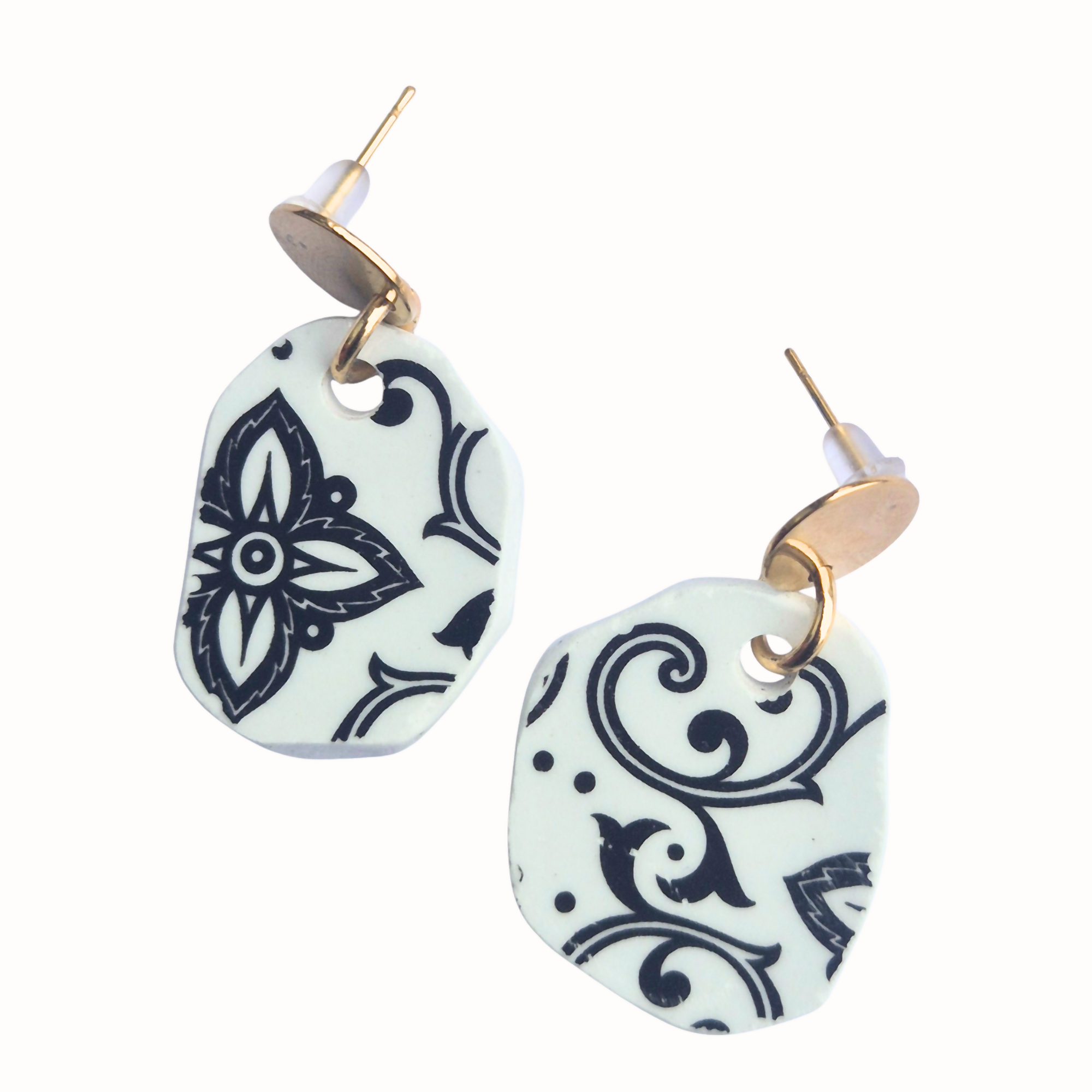 Recycled Ceramic Earring