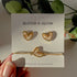 Heart Earring and Bracelet Set