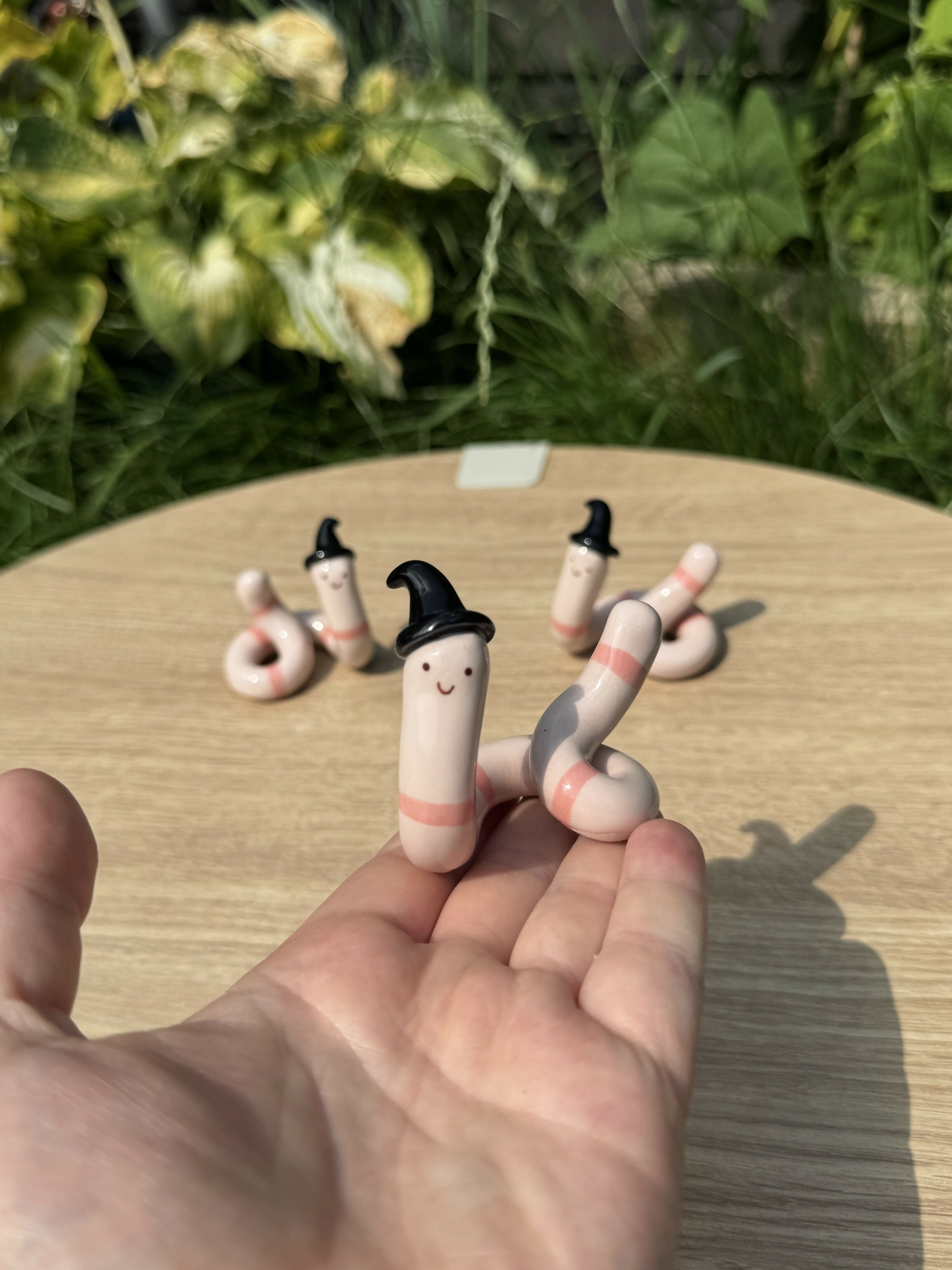 Handmade Ceramic Worms