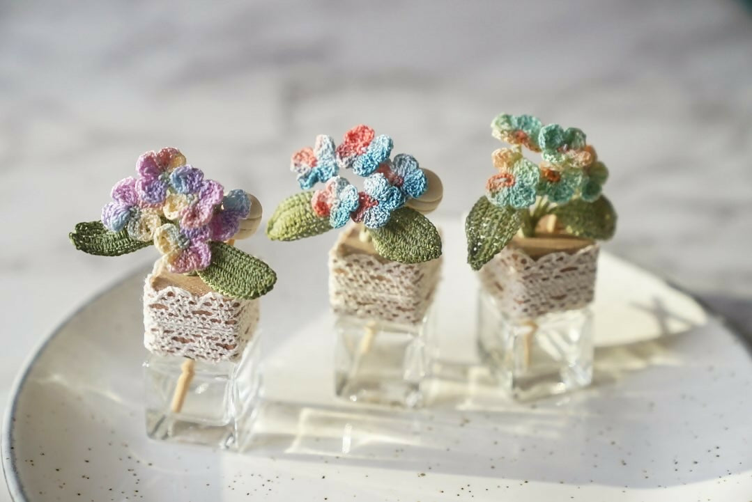 Mini Hydrangea Flower Car Air Freshener