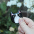 Handmade Polymer Clay Tuxedo Cat Worry Stone