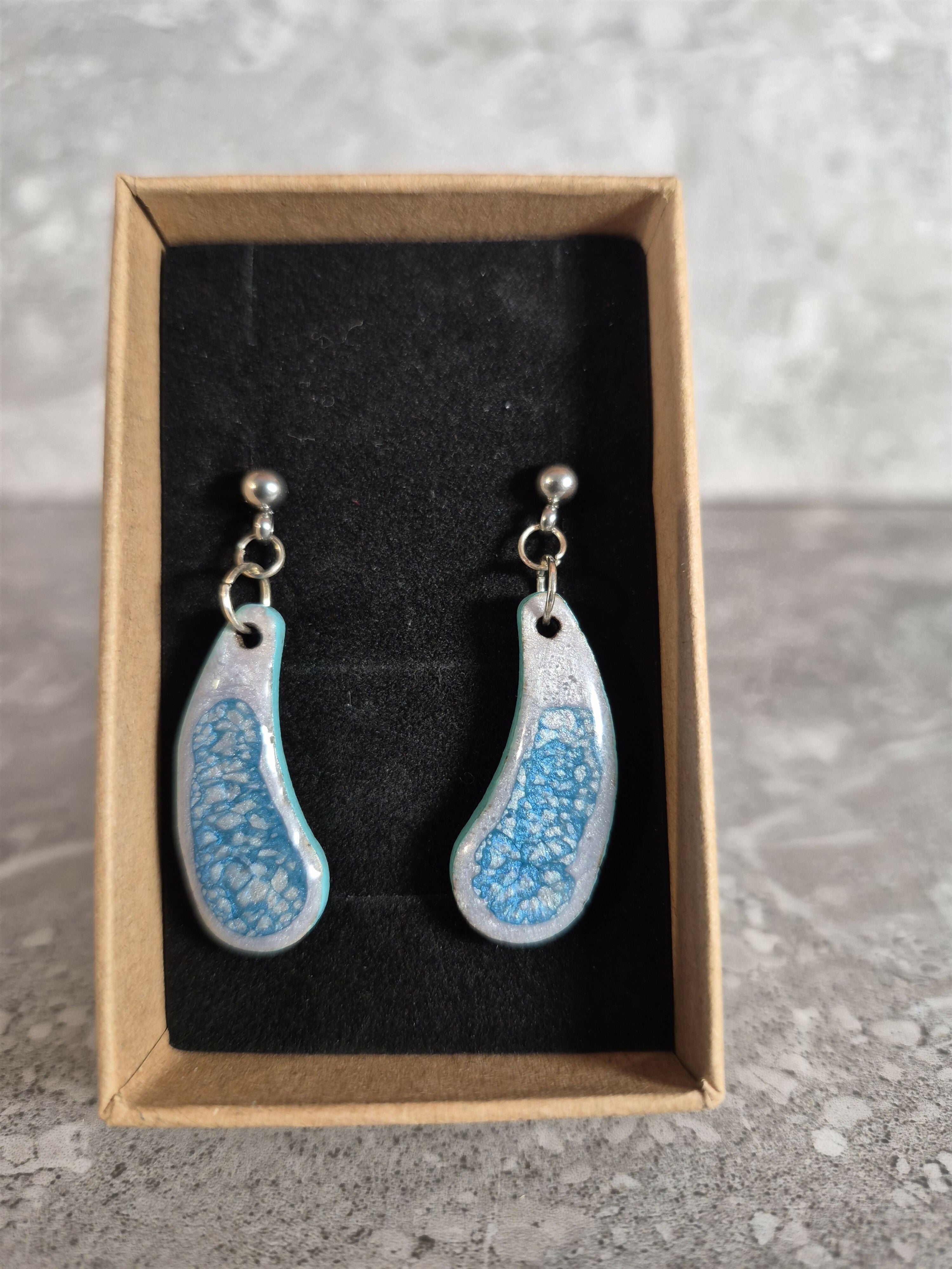 Handcrafted tear drop earrings