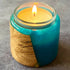 Handmade Burr Wood and Resin Tealight Holder