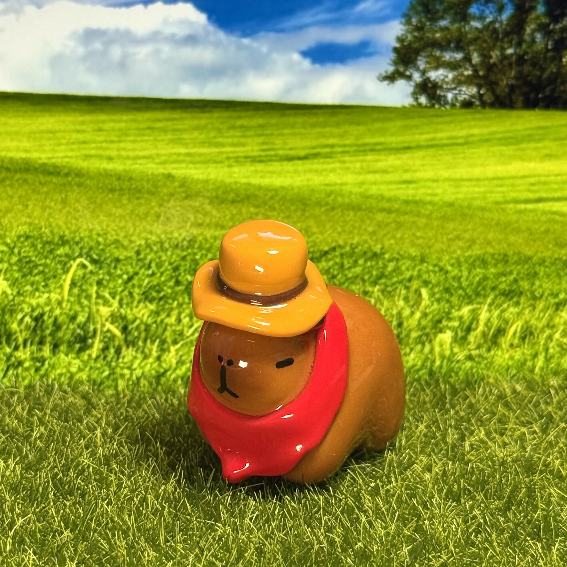 Cowboy Capybara Figure