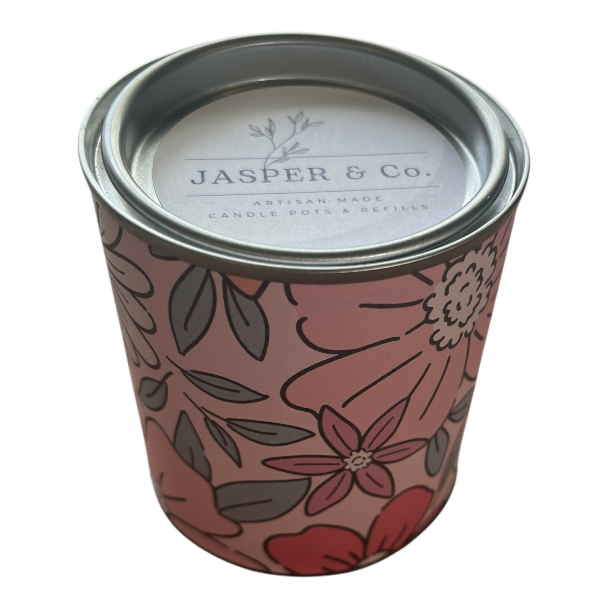 Flower Candle Tin- Jasper&C0