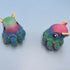 3D Printed MEDIUM: Articulated Sensory Fidget Animals friends Flapjack (Purple/Blue/Teal Spectrum) (Orange) (Green/Blue/Peach) 9cm
