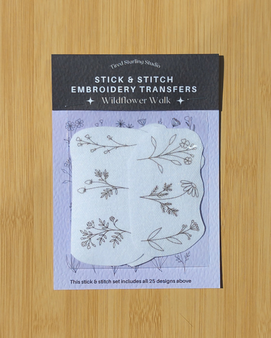 Wildflower Stick & Stitch Embroidery Designs