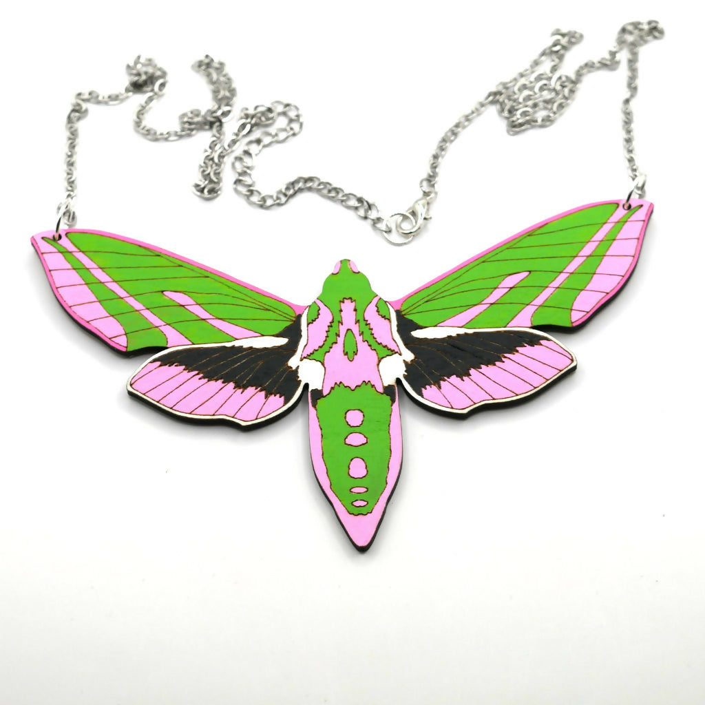 Elephant Hawk Moth Necklace