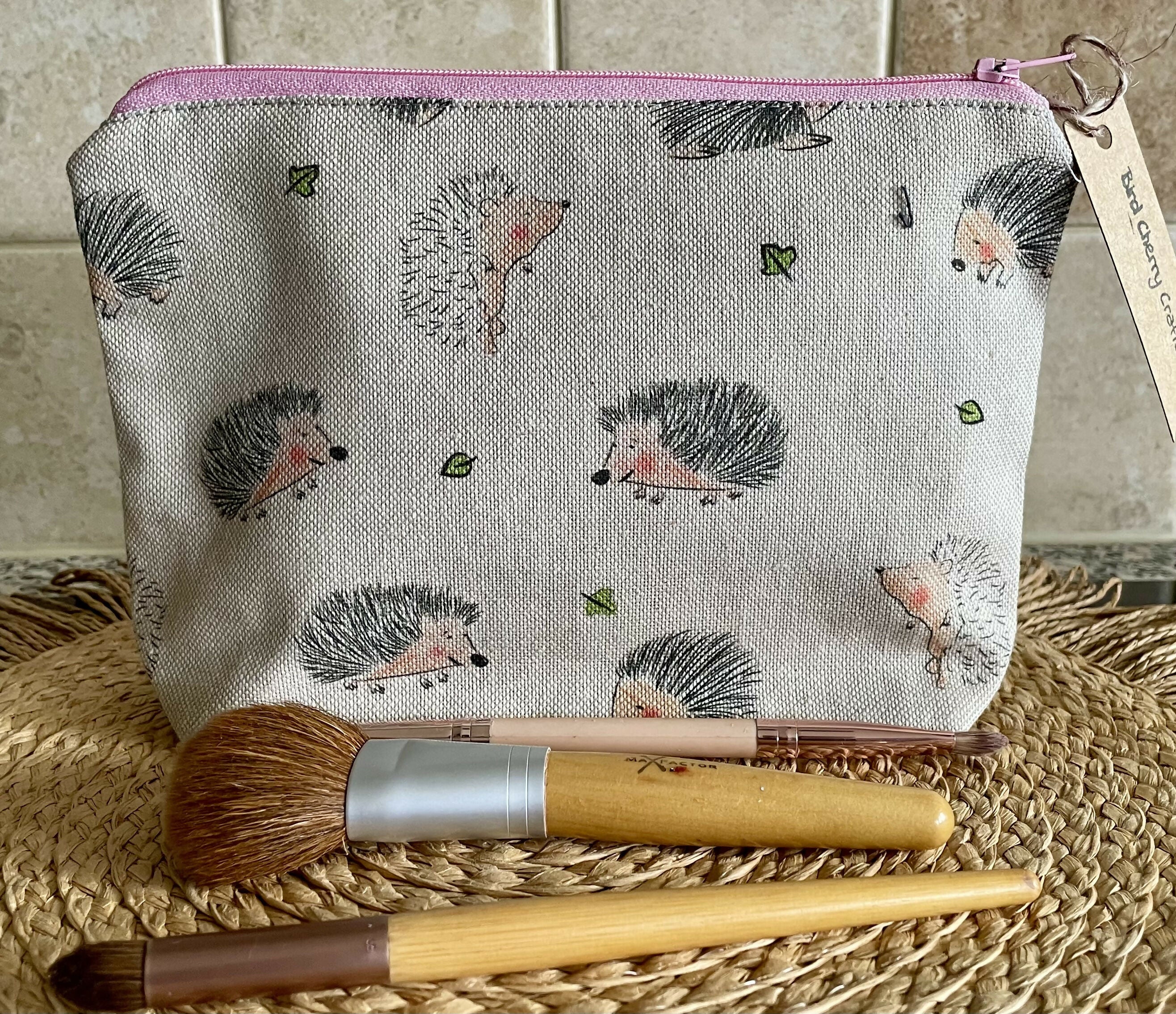 Hedgehog Print Cosmetics Bag / Pencil Case
