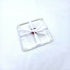Set Of 2 Fused Glass Heart Coasters
