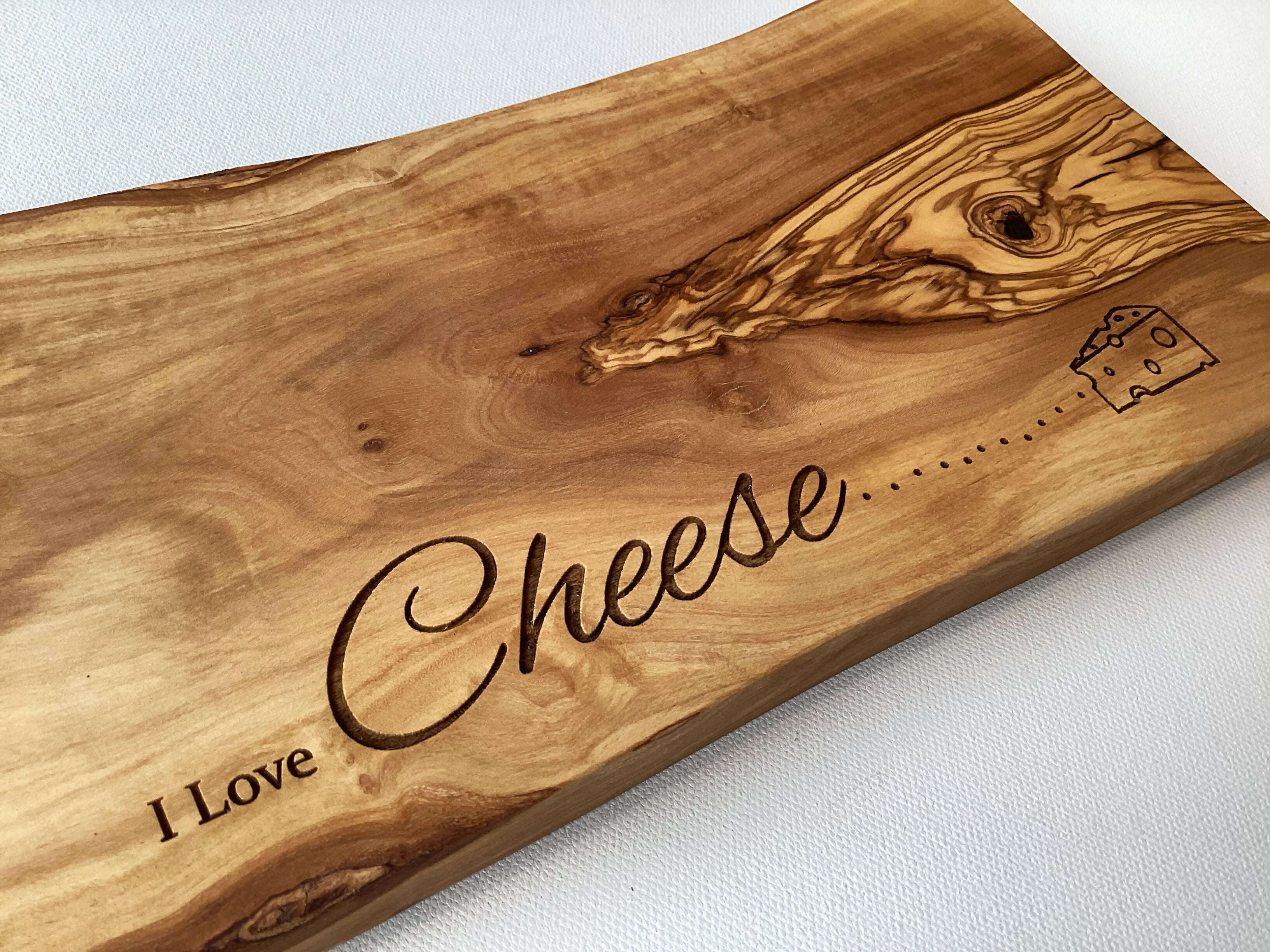 Engraved Rustic Cheese Board and Charcuterie Board