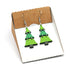 Christmas Tree Dangle Earrings