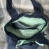 Unique Handcrafted Cute Denim Tote Bag Handbag Made From Upcycled Jeans With Flower Decoration