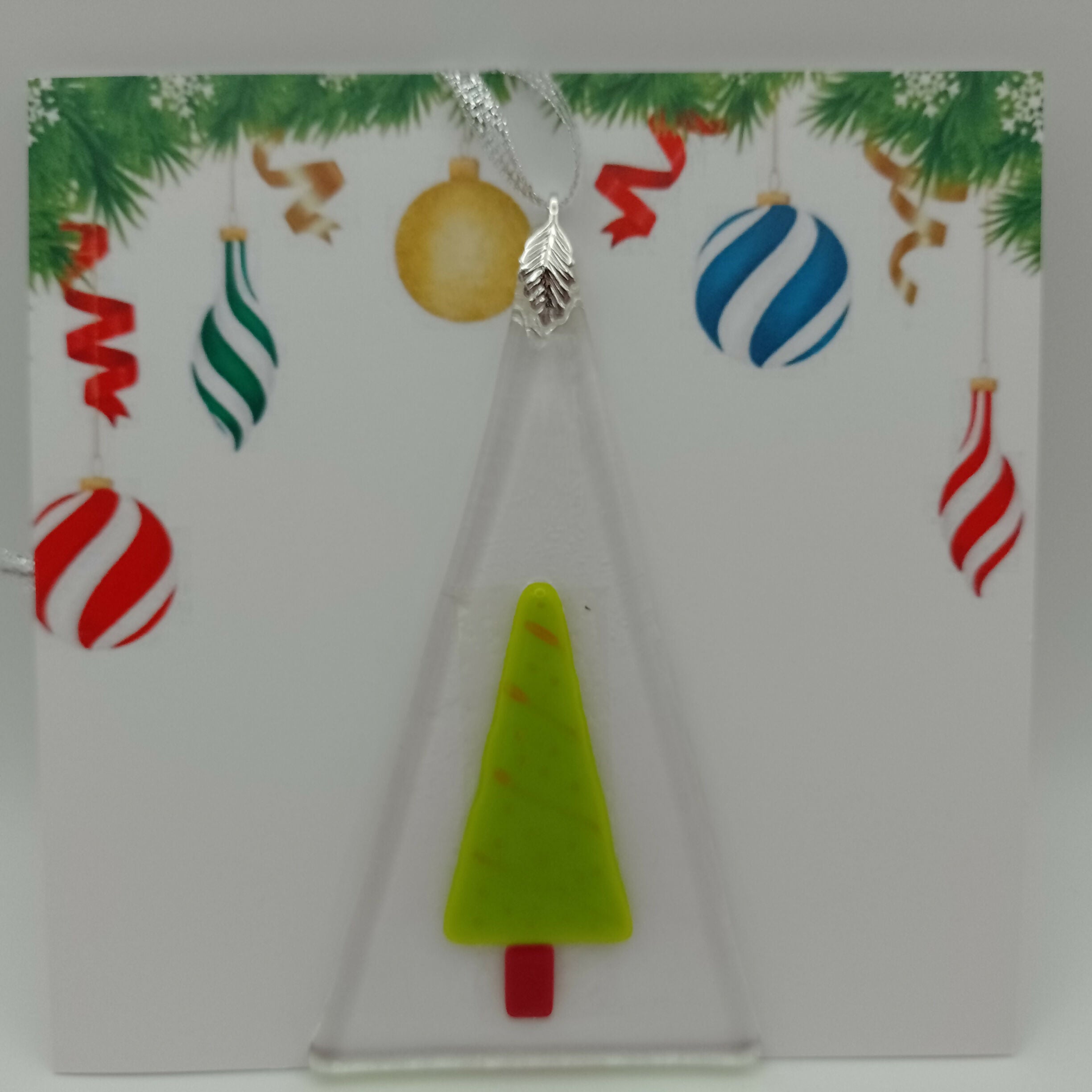 Fused Glass Christmas Card