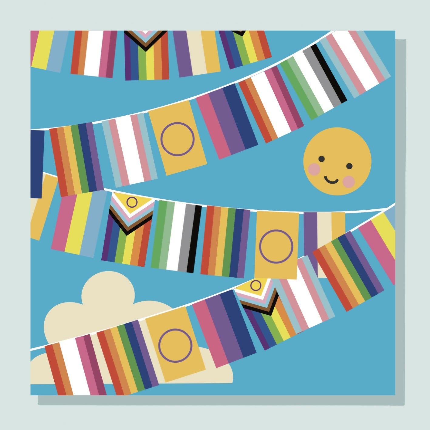 Pride Bunting Greetings Card