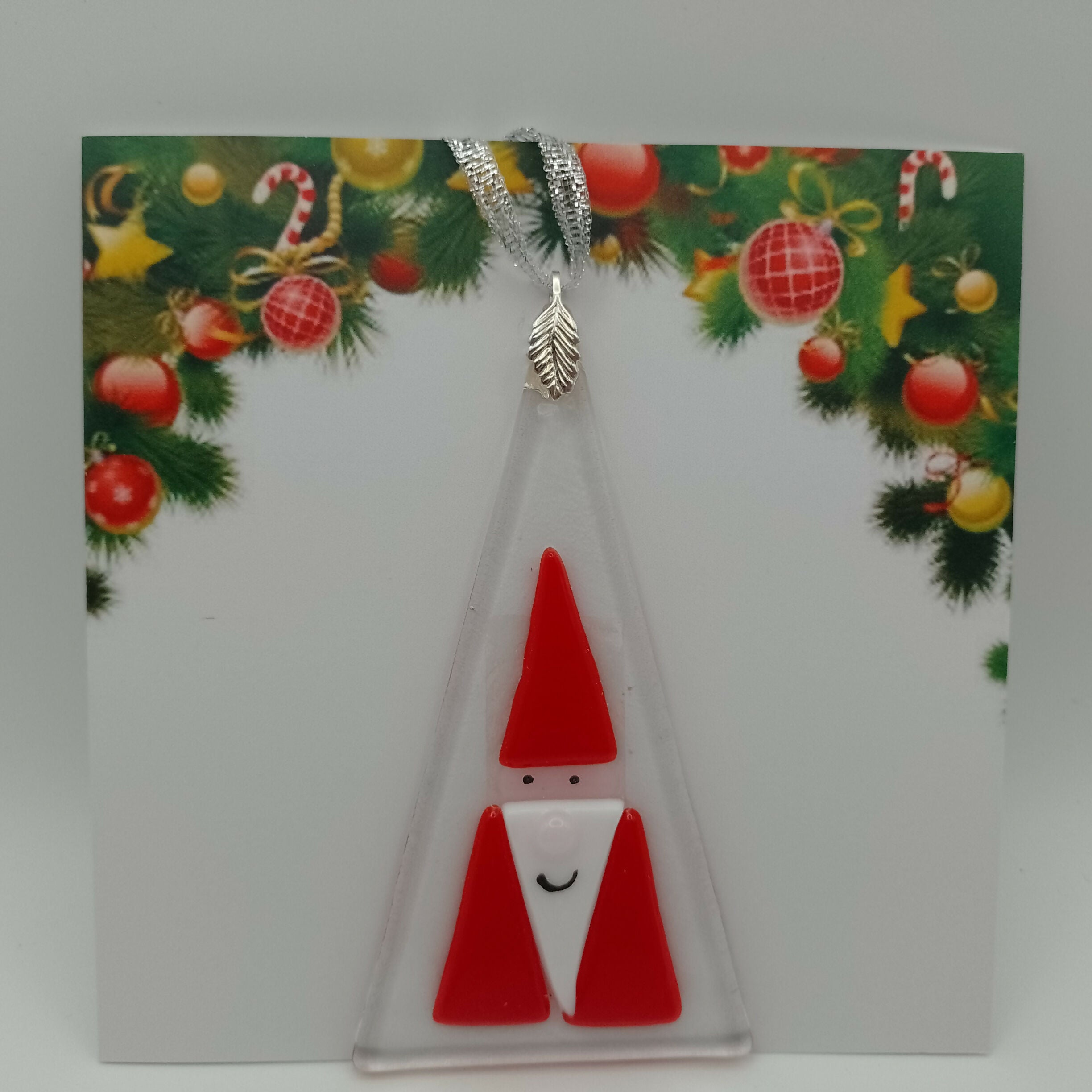 Fused Glass Christmas Card