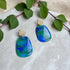 Ocean Dream Collection - Oval Drop Polymer Clay Earrings