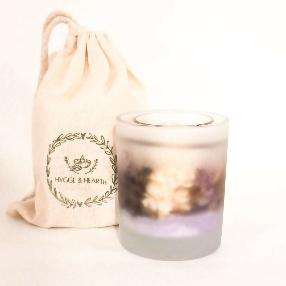 Lavender Haze Frosted Botanical Candle