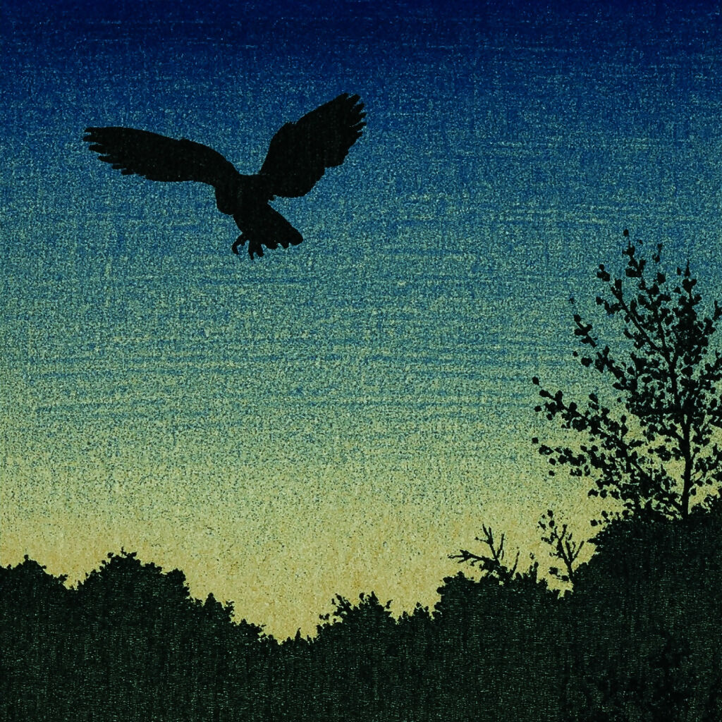 The Twilight Predator Greetings Card