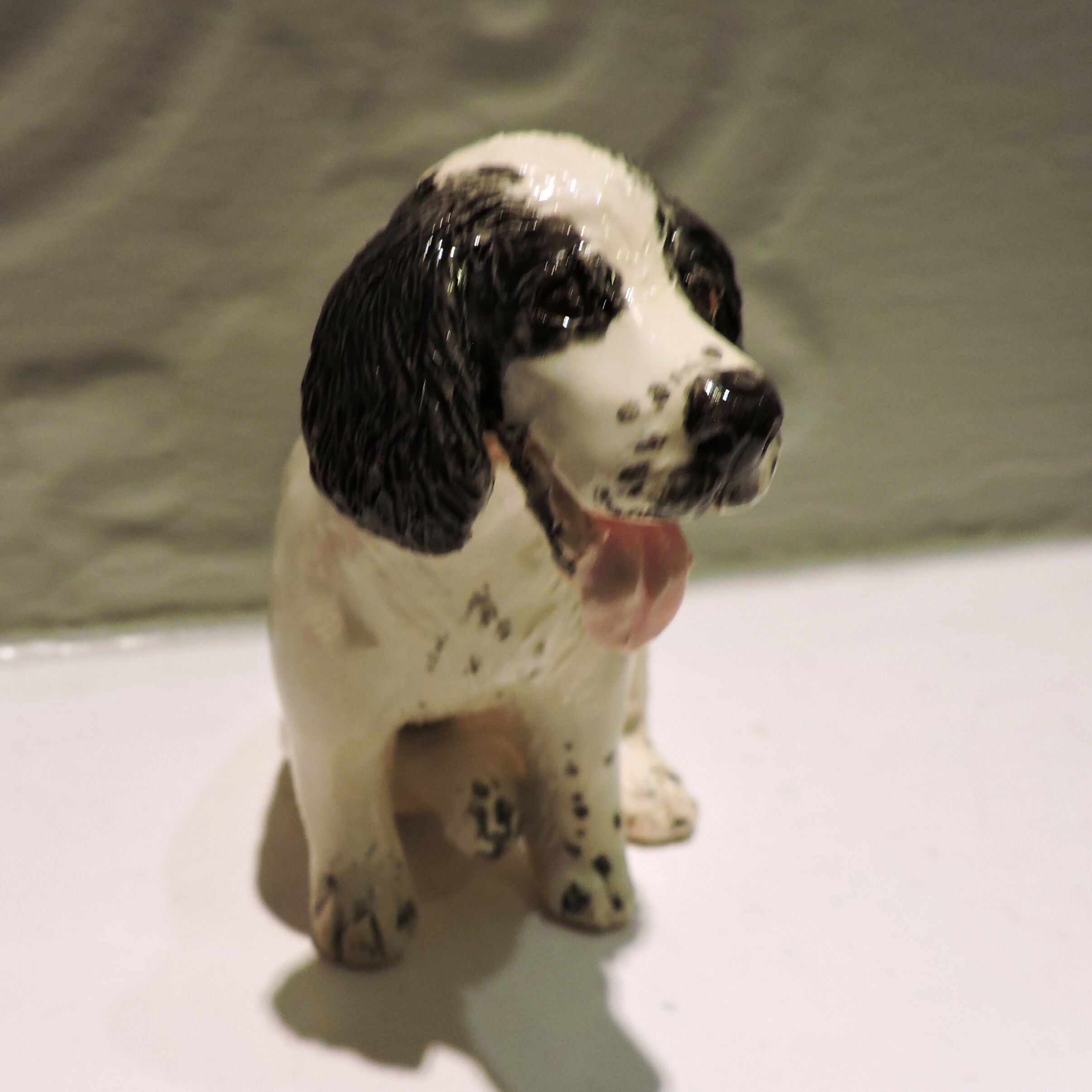 Ceramic Welsh Springer Spaniel Dog Sculpture