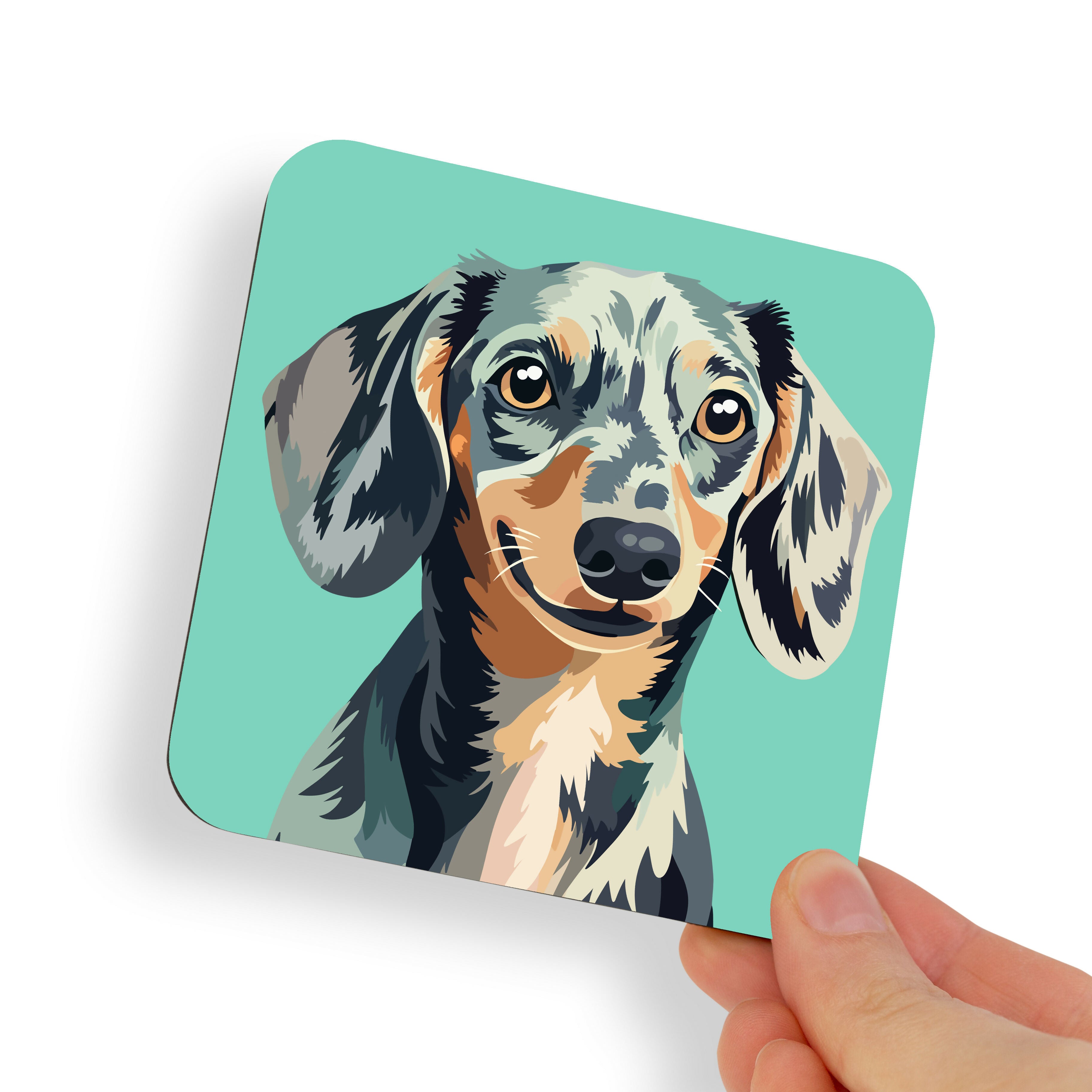Dachshund Brindle Dog Coaster