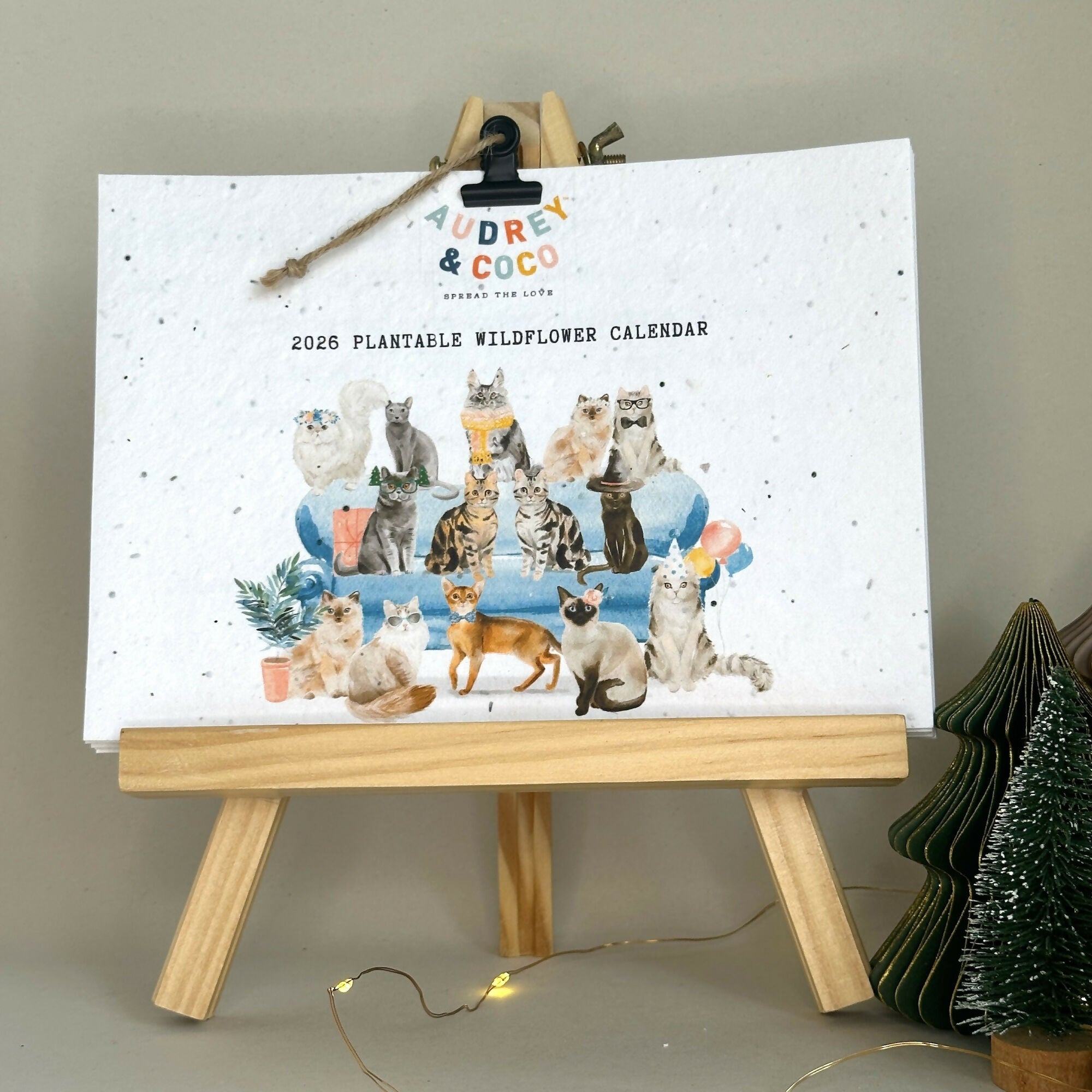 Plantable Wildflower Seed Calendar - Cat