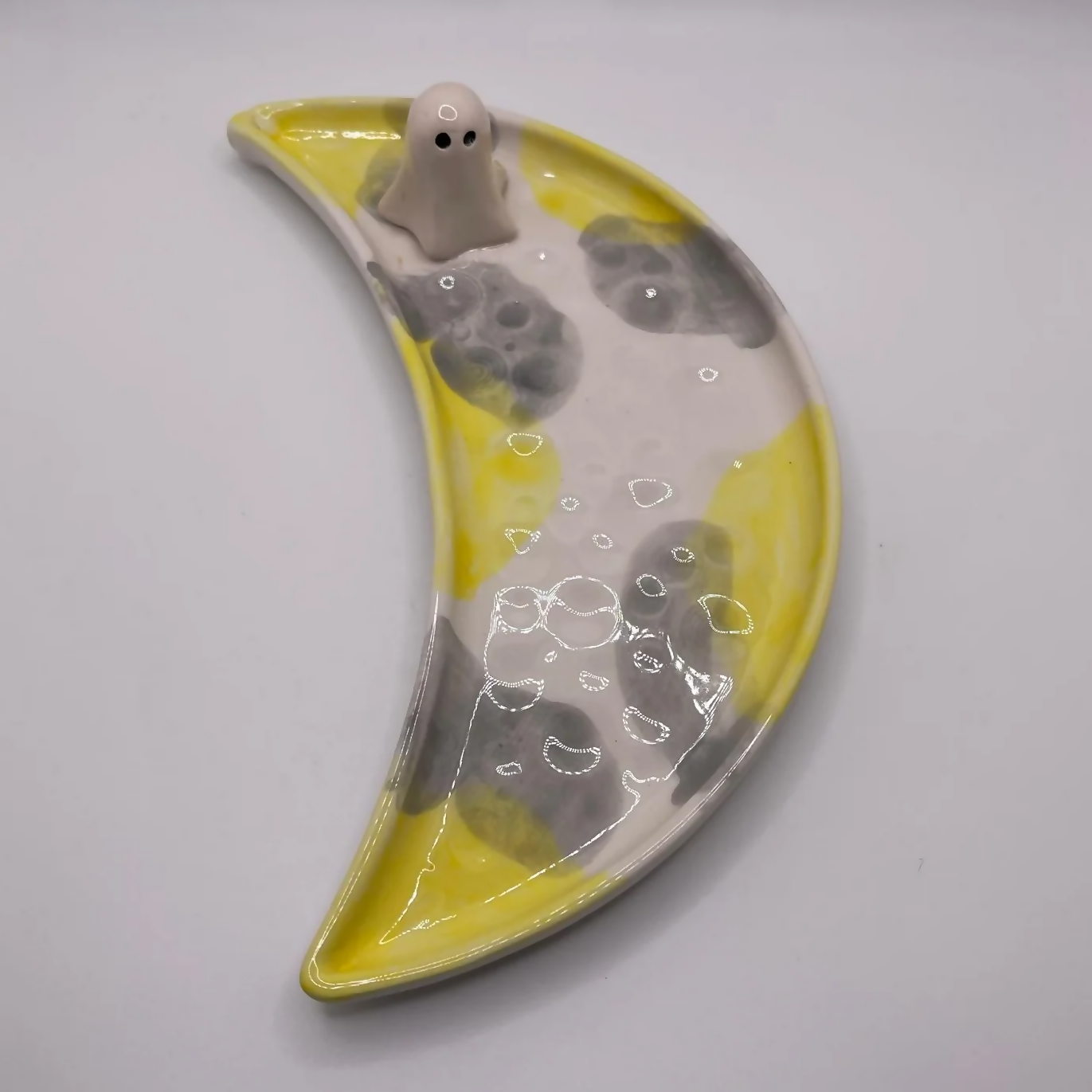 Yellow Ghost Moon Plate