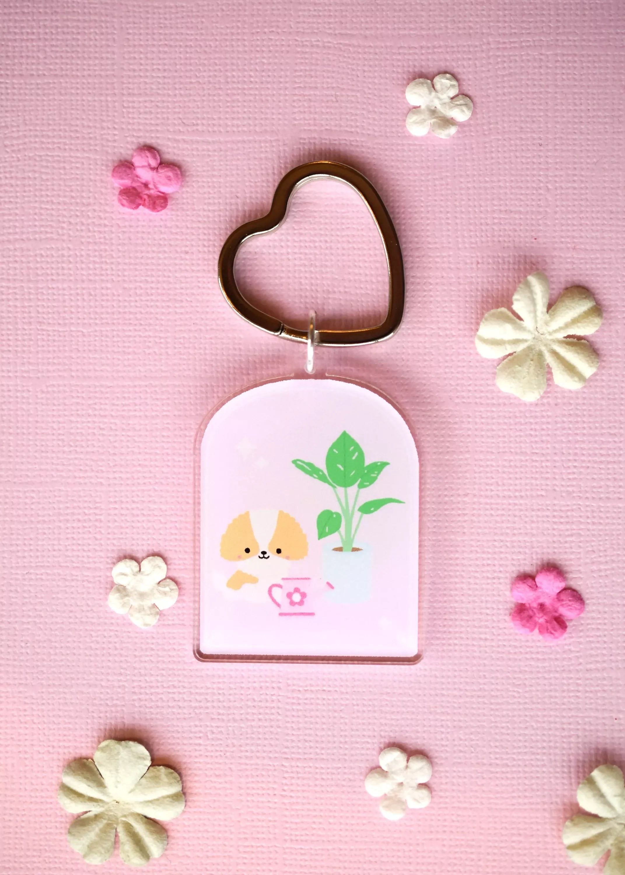 Water The Plant Acrylic Keyring