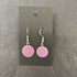 Purple Circle Drop enamel Earrings
