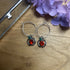 Lovely Apple Charm Hoops
