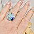 ABALONE ROUND RING SIZE N